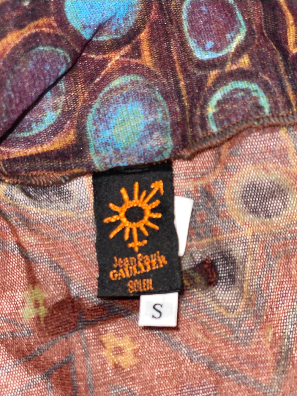 Jean Paul Gaultier Brown Multi-Color Patterned One-Piece Swimsuit - Picture 12 of 14